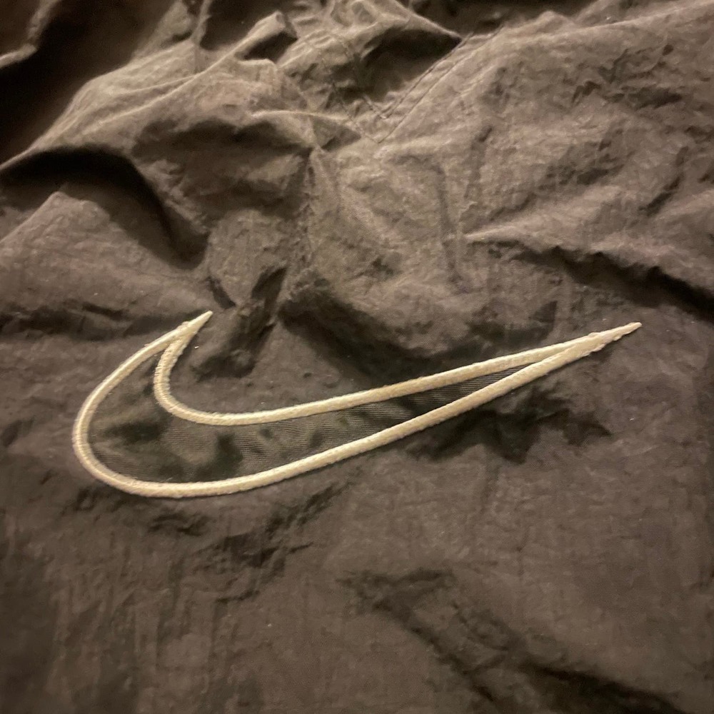 Vintage 90s Nike V neck pullover lined center swoosh - Picture 4 of 4
